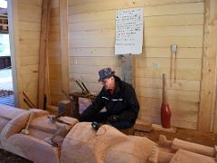 14B Tsimshian Carver Wayne Hewson Carving A Totem Pole At The Alaska Rainforest Sanctuary Near Ketchikan Alaska
